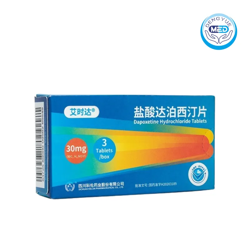 aishidadapoxetine hydrochloride film coated tablet 30mg 3tablets per box