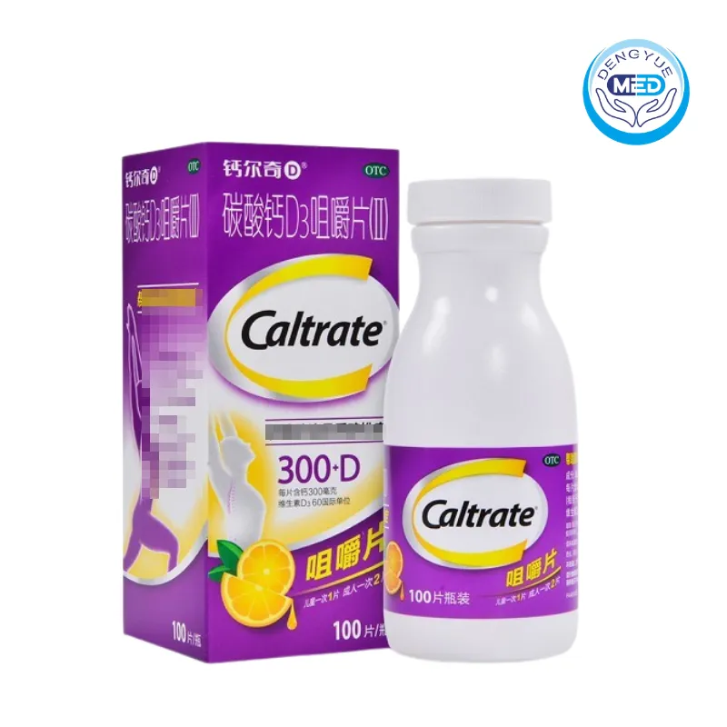 caltrate calcium carbonate and vitamin d3 chewable tablet 300mg 100tablets per bottle