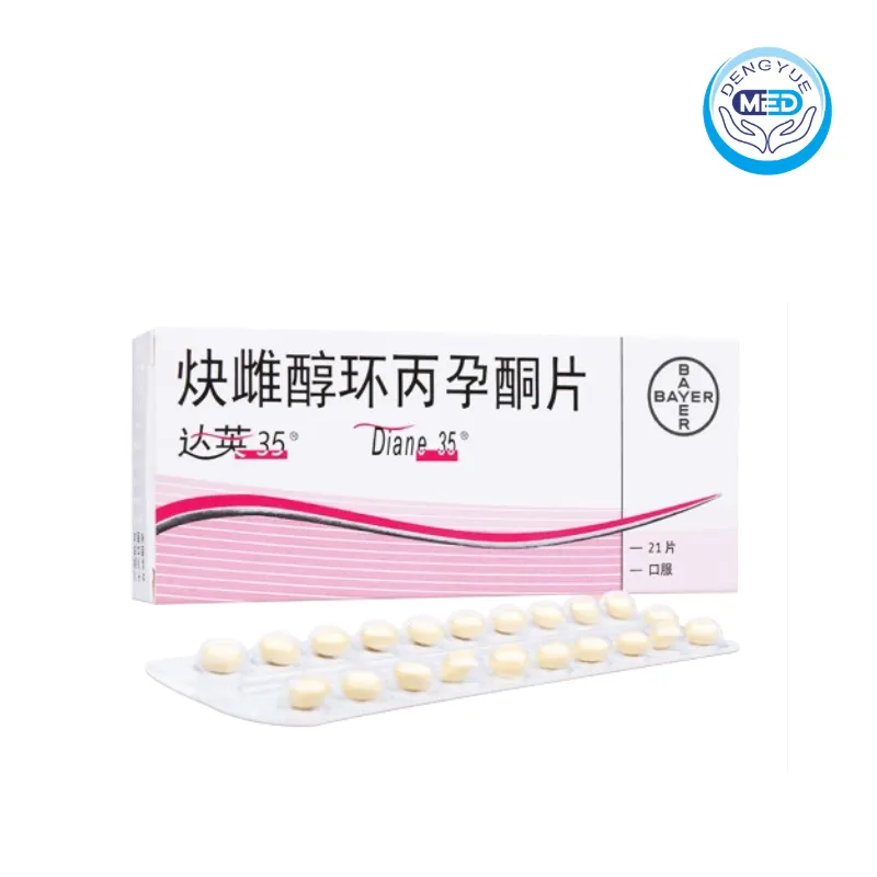 diane 35 ethinylestradiol and cyproterone acetate sugar coated tablet 21tablets per box