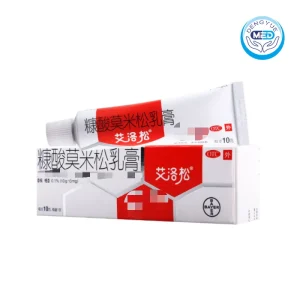 eloson momeiasone furoate cream 0.1percents 10g 10mg per tube per box