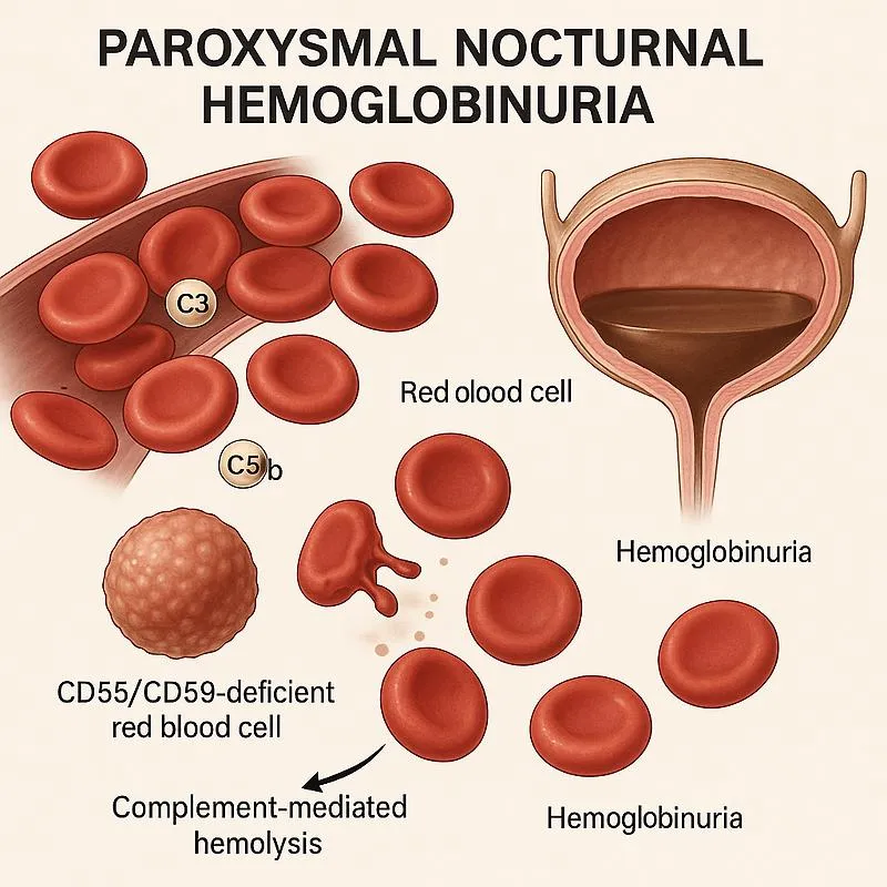Intravascular Hemolysis and Extravascular Hemolysis in PNH