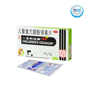 children's coltalin pediatric compound paracetamol and phenylephrine tablet 12 tablets per box