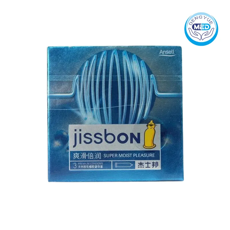 jissbon natural rubber latex condom contraception 3 packs