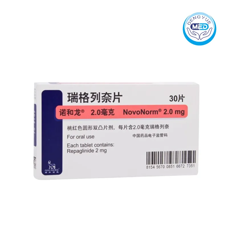 novonorm repaglinide tablet 2mg per tablet 30tablets per carton