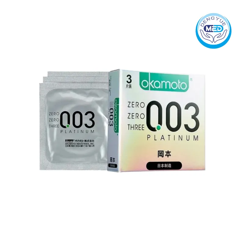 okamoto condom contraception 3 pieces