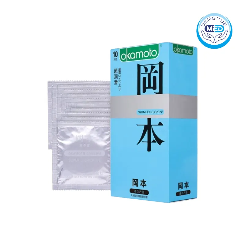 okamoto natural rubber latex condom contraception 10 pieces