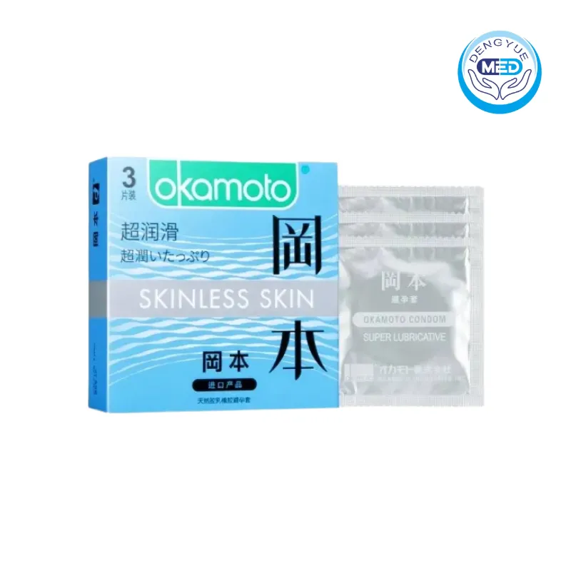 okamoto natural rubber latex condom contraception 3 pieces