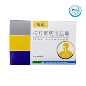 qienuo eucalyptol limonene and pinene enteric capsules acute and chronic bronchitis pneumonia sinusitis chronic obstructive pulmonary 0.3g
