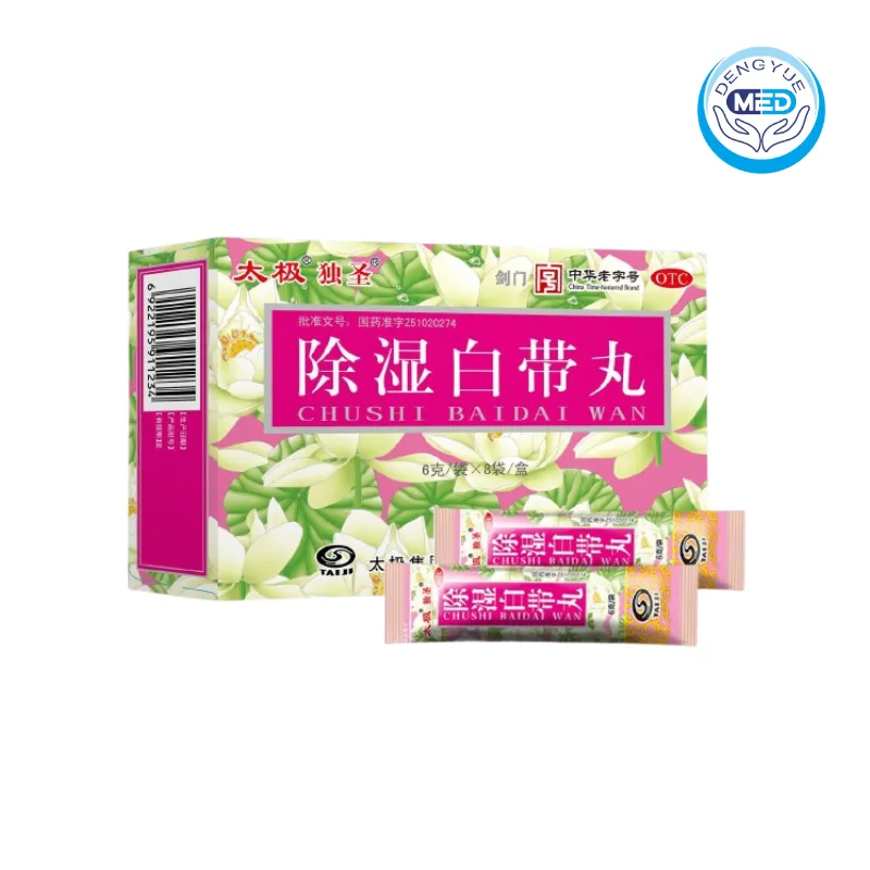 taiji dusheng chushi baidai wan spleen deficiency dampness and excessive leucorrhea 6g