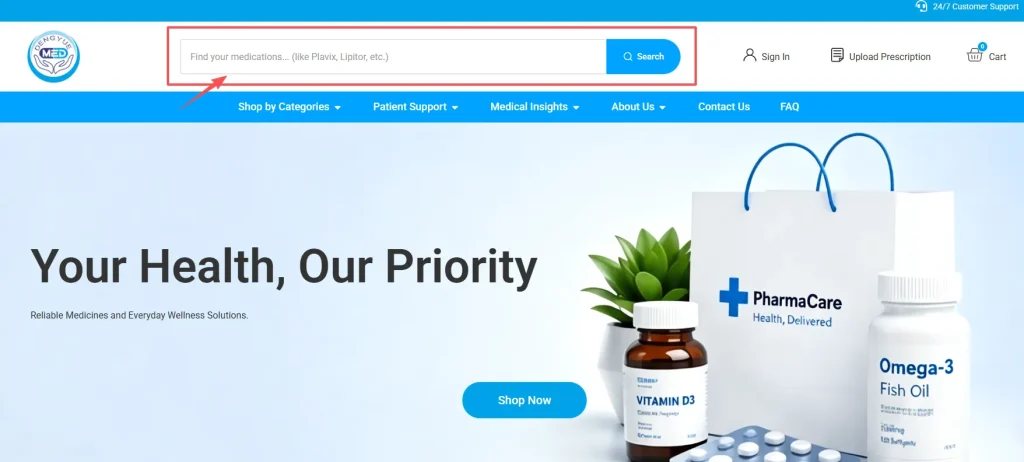Click the search box—enter the relevant information